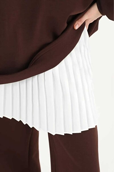 Puane Women's Pleated Shirt Skirt - Elastic Waist 40002