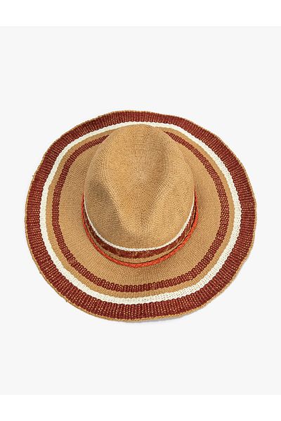 Koton Ψάθινο καπέλο Sombrero με πλεκτή λεπτομέρεια