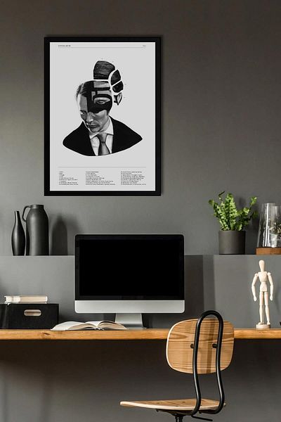 Saturn Pictură înrămată de Hannibal Lecter - Poster de afiș de serie