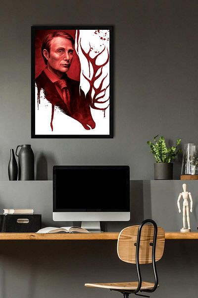 Saturn Pictură înrămată Hannibal - Poster de afiș de serie