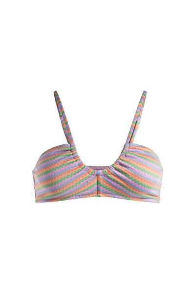 Roxy Top de bikini pentru femei cu dungi ondulate TOP DE BIKINI PENTRU FEMEI ERJX305220