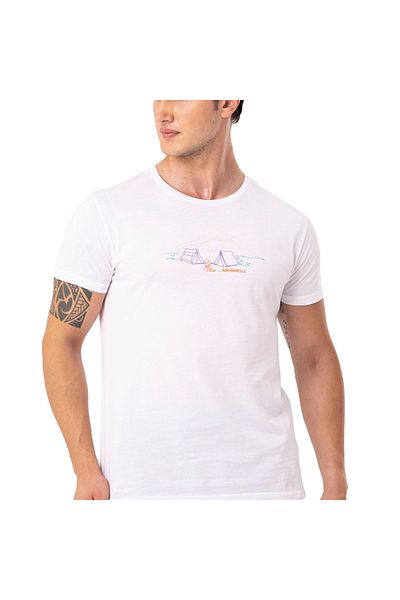 Merrell Tamp Men's White T-Shirt Men's T-Shirt M4Tampm