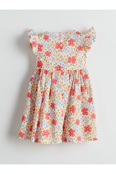LC Waikiki Lcw Crew Neck Floral Girl's Dress Fast Fashion