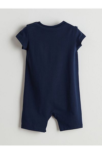 LC Waikiki Chlapecká kombinéza LCW ECO Navy Blue s potiskem Crew Neck