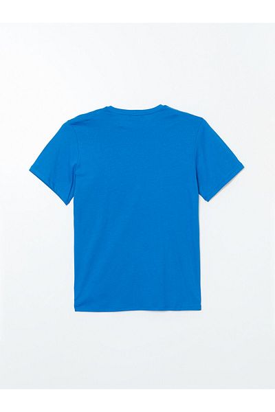 LC Waikiki New Season Crew Neck Κοντό μανίκι εμπριμέ χτενισμένο βαμβακερό ανδρικό Tisort - S5K359Z8