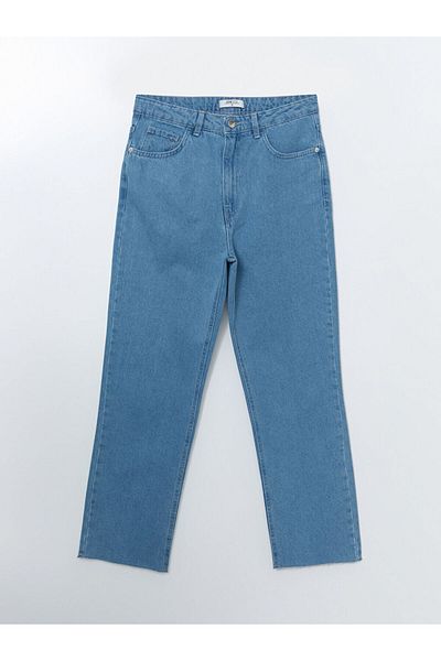 LC Waikiki Pantaloni de jeans pentru femei LCW ECO Indigo Straight Fit
