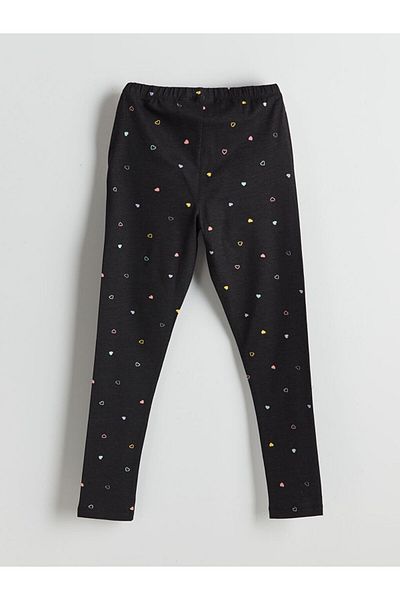 LC Waikiki New Season Elastic Waist Floral Girls' Leggings - S5Ki80Z1