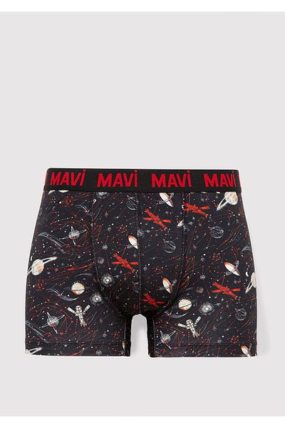 Mavi 3-teilige bedruckte schwarze Boxershorts 0911873 -900
