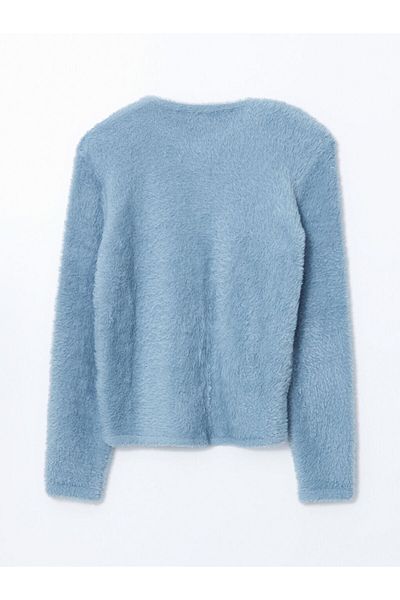 LC Waikiki Cardigan de tricotaje pentru femei LCW Modest Crew Neck