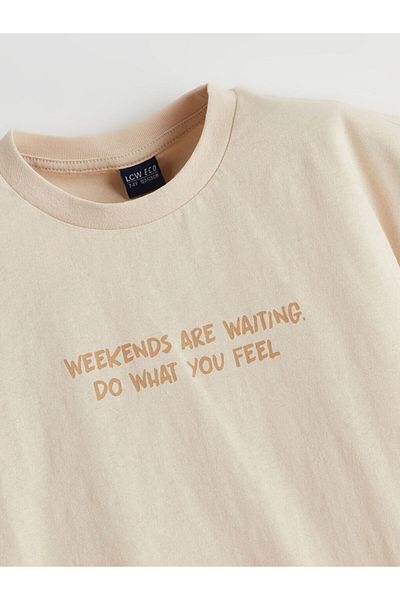 LC Waikiki Νέα σεζόν Crew Neck Boy's Tisort - S5JH20Z4