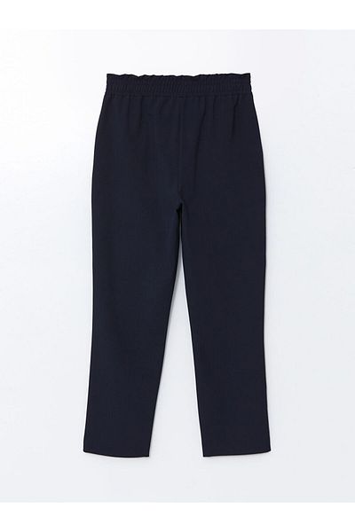 LC Waikiki Lcw Modest Navy Blue Elastic Waist Women's Trousers