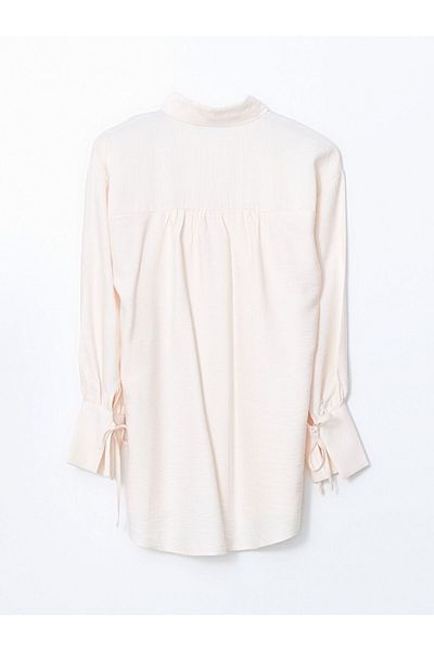 LC Waikiki Lcw Modest Ecru Oversize Women's Shirt Tunic