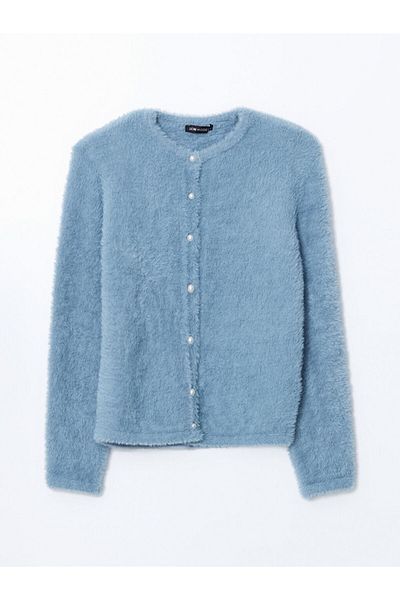 LC Waikiki Cardigan de tricotaje pentru femei LCW Modest Crew Neck