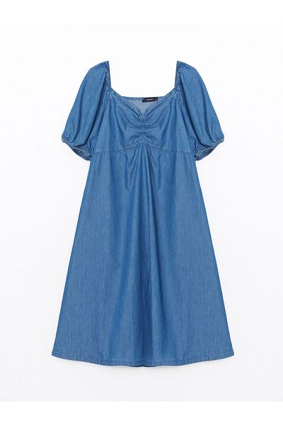 LC Waikiki Rochie de damă Lcw Eco Straight cu șnur