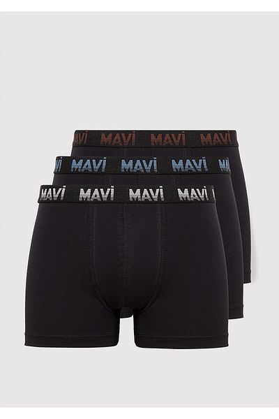Mavi 3-teilige Basic-Boxershorts in Schwarz 0911871 -900