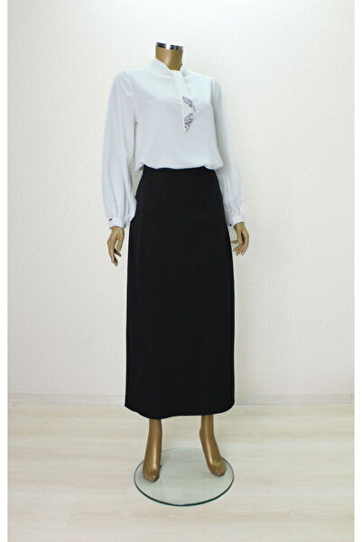 PERFECT 8101 KALEM ETEK BELİ MANŞŞETLİ ARKADAN FERMUARLI KALEM ETEK QYS KALEM ETEK #24-05#