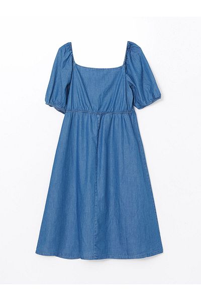 LC Waikiki Rochie de damă Lcw Eco Straight cu șnur