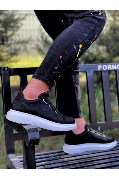 TB Terzi Bey Terzi Bey Sneakers Shoes 889 Black (White Sole)