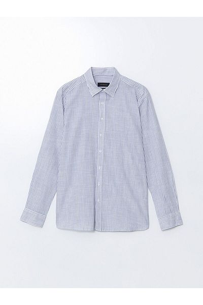 LC Waikiki Lcw Vision Slim Fit Long Sleeve Striped Poplin Men's Shirt