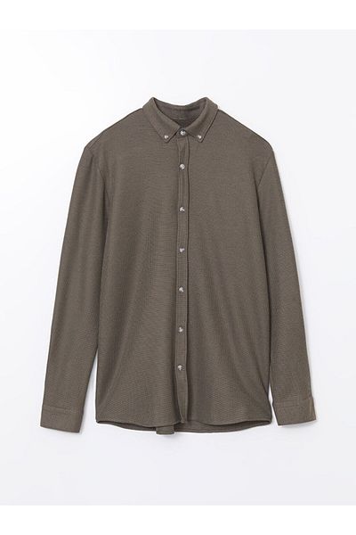 LC Waikiki Ανδρικό μακρυμάνικο πουκάμισο LCW Vision Slim Fit