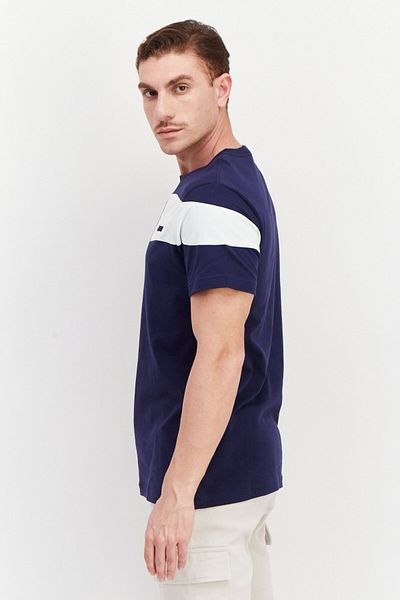 Asics Men Sportswear Fit Short Sleeve Running T-shirts, Navy Combo