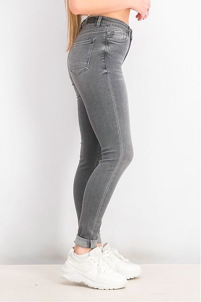 Esprit Women Skinny Fit Medium Rise Jeans, Grey