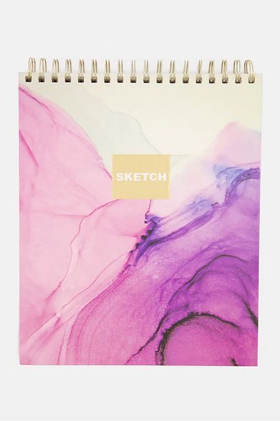 Votum Personalized Artist Sketchbook 88 Sheets, Purple Combo