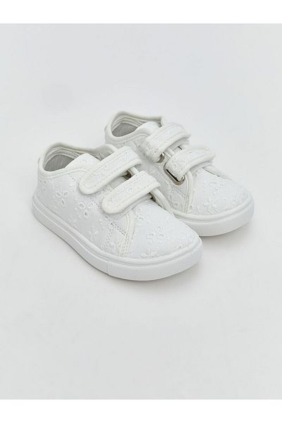 LC Waikiki Pantofi sport pentru fetiță LCW STEPS cu velcro alb