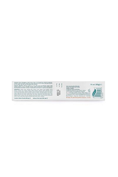 Himalaya Since 1930 Komple Bakım Bitkisel Diş Macunu, Florürlü, Parabensiz, Vejeteryan, Güçlü Dişler, 75 ml