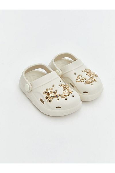 LC Waikiki Lcw Steps Beige 3D Embossed Baby Girl Beach Sandals