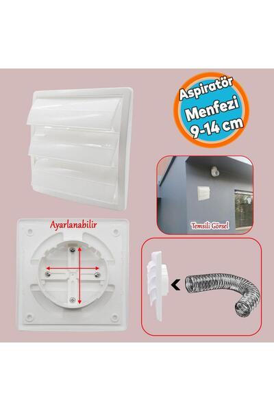 NZB Havalandırma Baca Aspiratör Kapak Çekvalf Başlığı Haşere Önleyici Tek Yön...