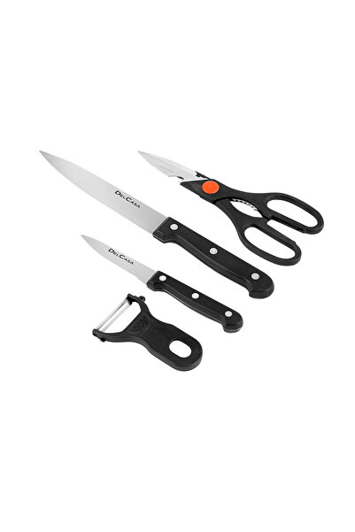 DELCASA 4 قطع من أدوات المطبخ مع لوح خشبي من ديلكاسا DC1013