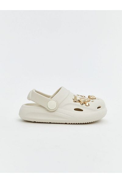 LC Waikiki Lcw Steps Beige 3D Embossed Baby Girl Beach Sandals