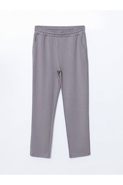 LC Waikiki Lcwaikiki Classic Gray Women's Elastic Waist Pants