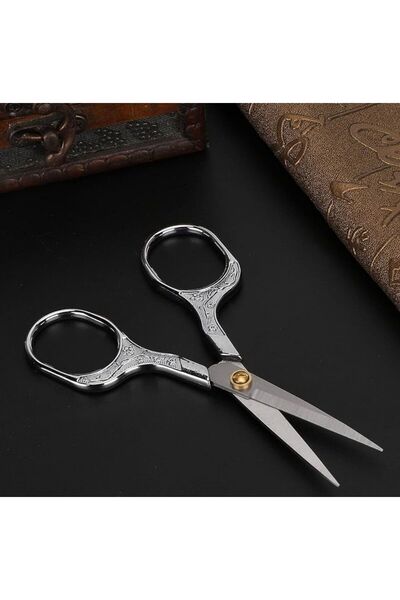 OZN AKSESUAR Söz Nişan Makası, Kurdele Açılış Özel Gün Merasim Dikiş Nakış Makası gümüş