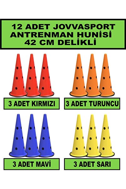 jovvasport ANTRENMAN HUNİSİ 42 CM DELİKLİ 12 ADET