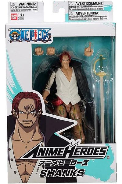 BANDAI Anime Heroes One Piece Shanks 6.5-Inches
