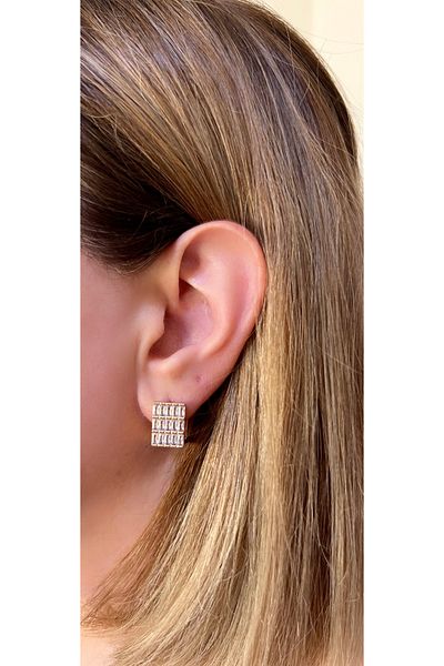 Store Steel earrings with Zirconia