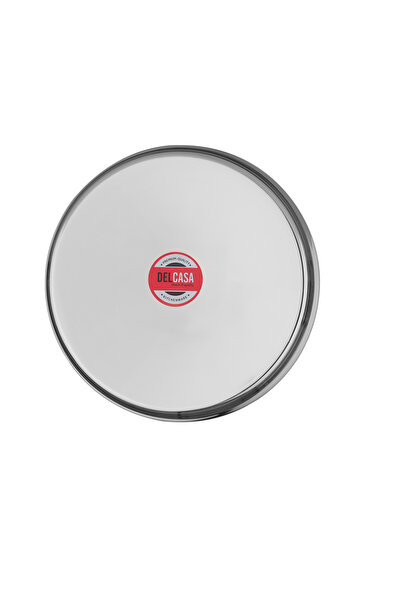 DELCASA 11-inch Stainless Steel Plate, Round Dinner Plate, DC2433