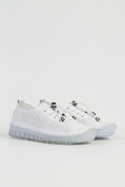 Pierre Cardin Genuine Leather White Women's Sneakers Pc-54761