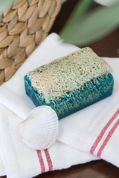 Turkishcare Natural Pumpkin Fiber Ocean Scented Soap 120 Gr