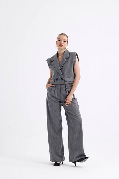 PleasureOfSilk Vest and Trousers Set - Posilk Padded