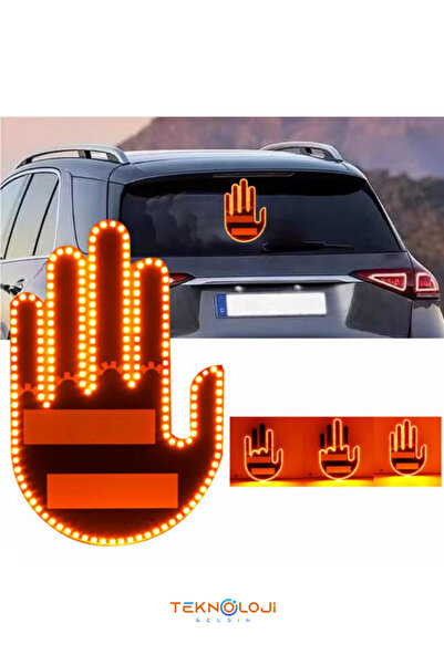 Teknoloji Gelsin Parmak Led Matrix Tabele Tak-Çalıştır Montaj Gerekmez Cama Yapışan Uzaktan Kumandalı