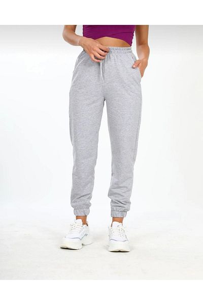 yg ydn giyim Pantaloni de sport Jogger, gri, cu picioare elastice