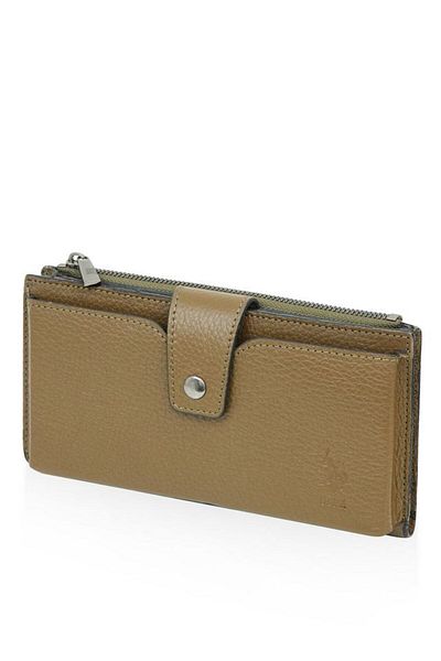 U.S. Polo Assn. Унисекс портфейл 1890 в цвят каки PLCuz23705