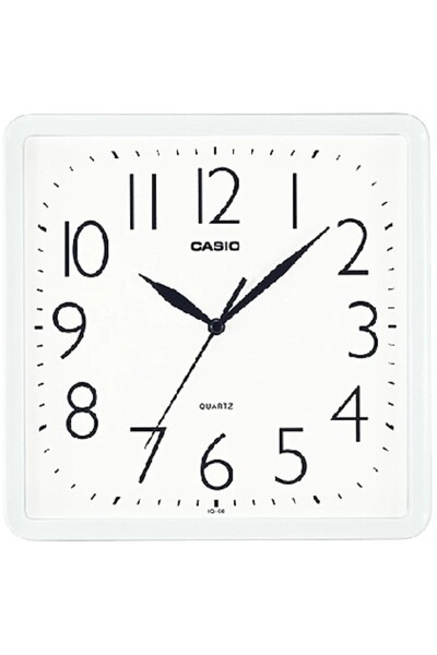 Casio IQ-06-7DF BEYAZ 24CM KARE DUVAR SAATİ