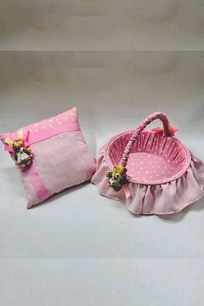 Cansüs Σετ μαξιλαριών κοσμημάτων Baby Shower Basket