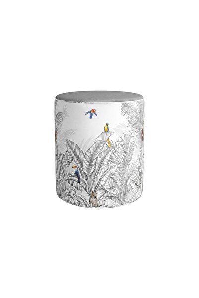 Adawall Renkli Kuş Detaylı Puf