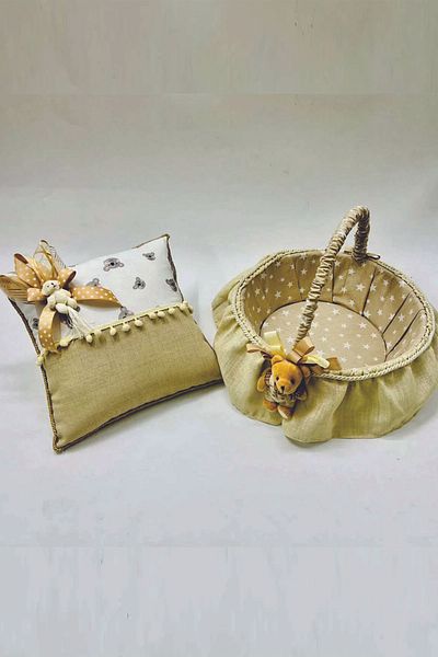 Cansüs Σετ μαξιλαριών κοσμημάτων Baby Shower Basket