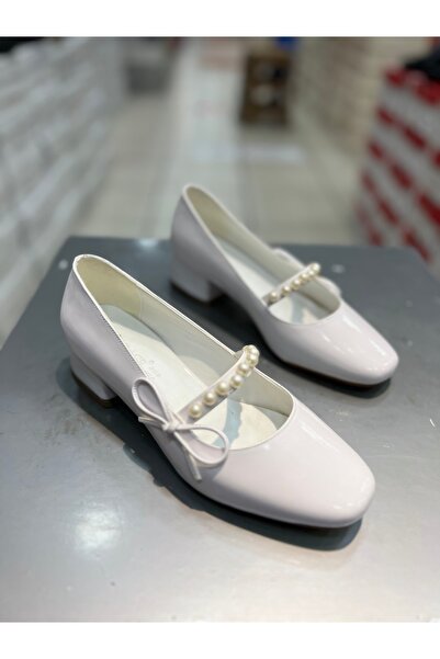 Hacıoğlu Ayakkabı Pantofi casual de damă Serrace Pearl cu toc scurt